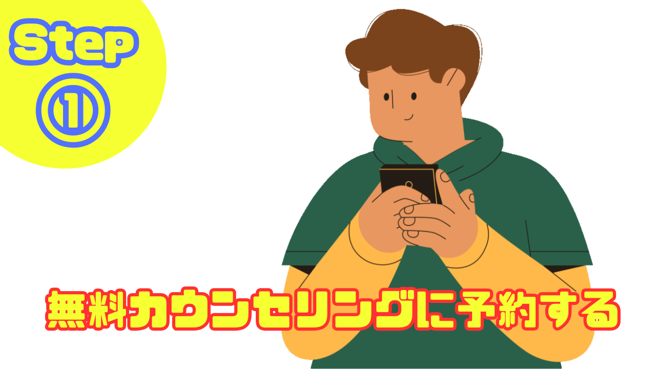 Step①：無料カウンセリングに予約する