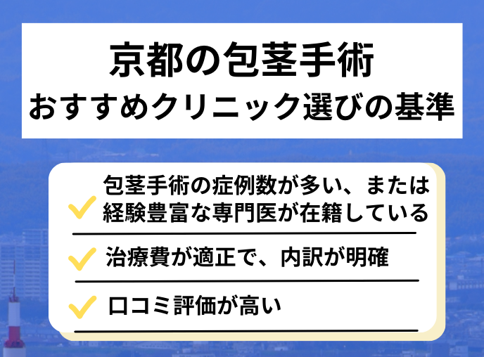 京都の包茎手術おすすめクリニック選びの基準